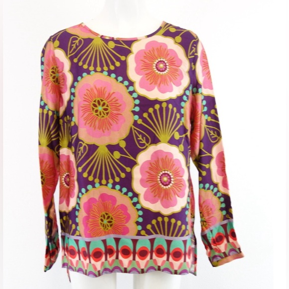 🛑🛑🛑MILANO ITALY 🇮🇹 COLOURFUL BLOUSE - Picture 3 of 13